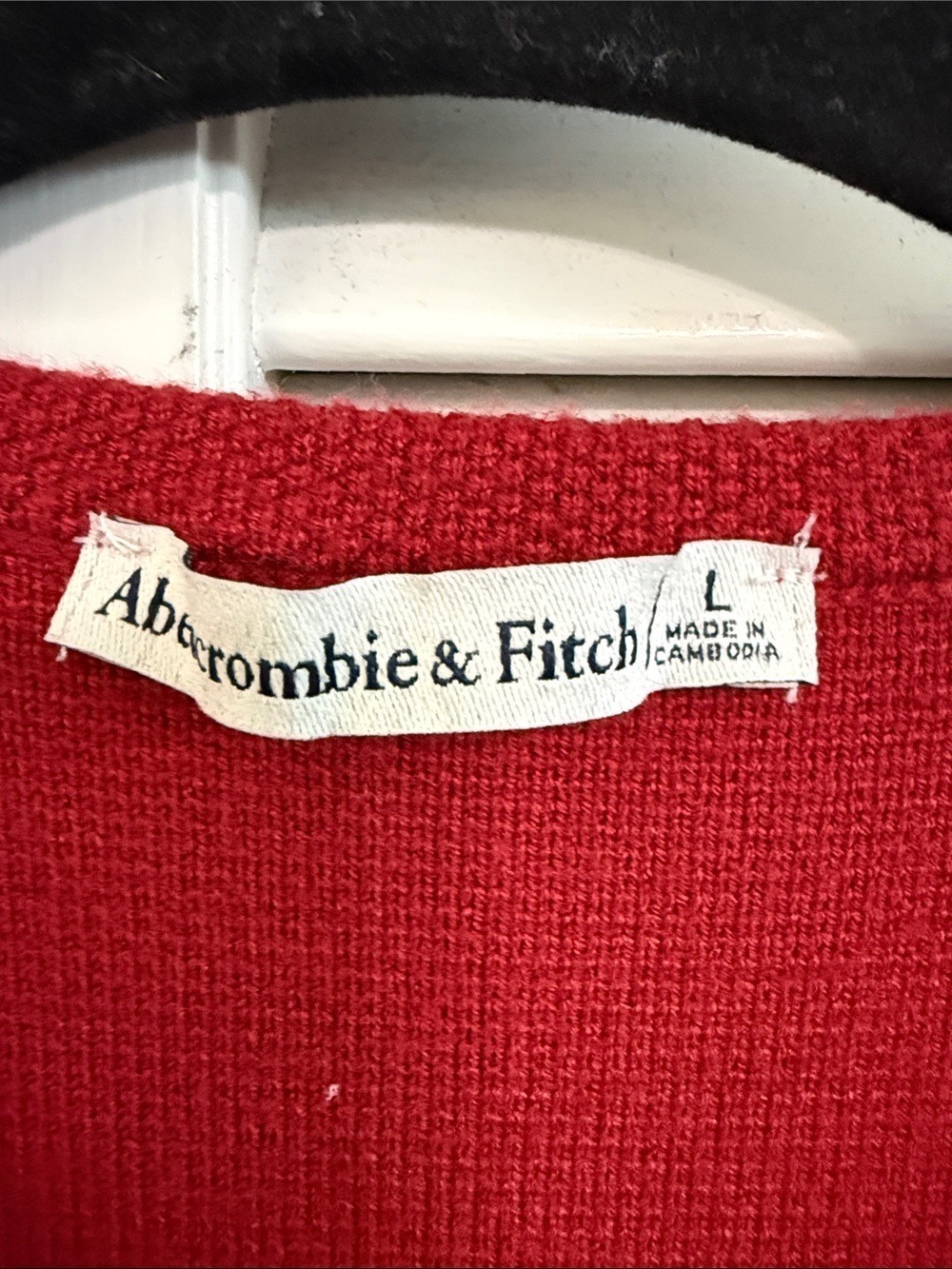 Abercrombie & Fitch Red Button-Front Cardigan - Picture 2 of 6